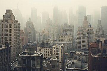 Obraz premium New york city architecture metropolis cityscape.
