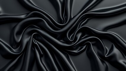 Obraz premium Exotic dark matter fabric material twisting undulating