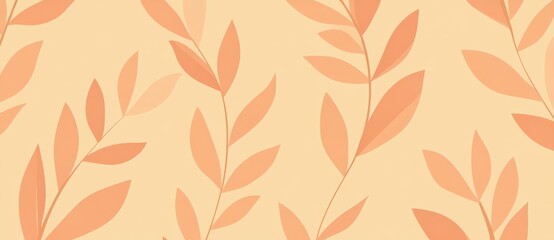 The pattern features a luxurious floral pattern with hand drawn leaves on an elegant abstract background.