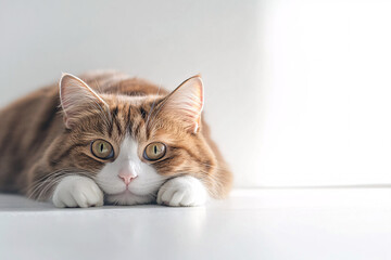 Curious Cat Portrait.