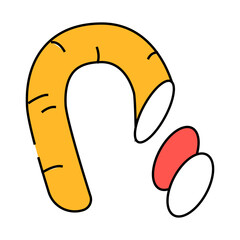 blood sausage meat line icon vector. blood sausage meat sign. isolated symbol illustration