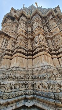 Historical architecture and marvellous stone carvings of Jagadish Temple in Udaipur - example of either Māha Māru or Māru-Gurjara architecture