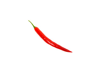 Red chilli pepper isolated on white background