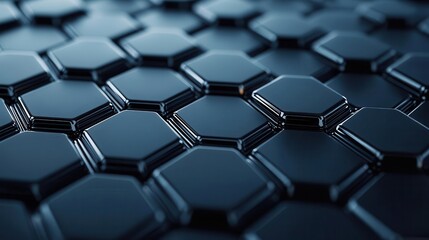 Obraz premium Close-up of a graphene sheet showing hexagonal atomic structure, nanotechnology, Materials Engineering, material science breakthrough
