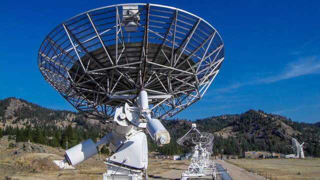 The Synthesis Telescope Array, Dominion Radio Astrophysical Observatory - a National Research Council scientific facility founded in 1960 and located south-west of Okanagan Falls, BC, Canada