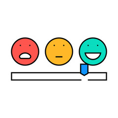 satisfaction customer testimonial line icon vector. satisfaction customer testimonial sign. isolated symbol illustration