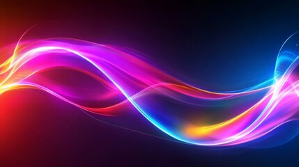 Abstract neon wave, a hi-tech design for banners, backgrounds, and prints