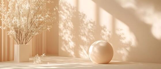Elegant and Minimal Monochromatic Backdrop Design with Soft Colors and Subtle Textures Perfect for Sleek and Modern Event Setups