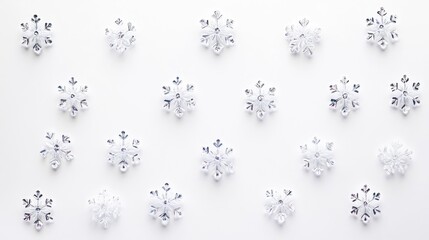 Beautiful snowflakes embellished with sequins invite a cheerful holiday spirit to any setting