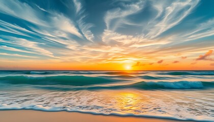 Fototapeta premium sunset at the beach