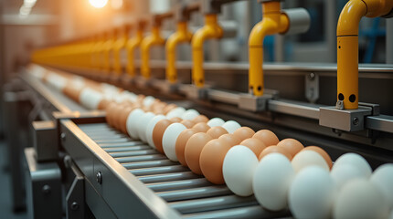 close up of a eggs  machine