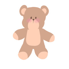 teddy bear isolated on white