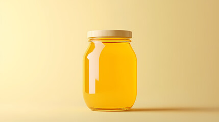 Simple display of a honey jar