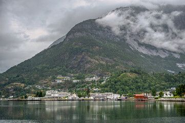 Eidfjord is the administrative centre of Eidfjord Municipality in Hordaland County, Norway. It is located on the coast of the Eidfjorden.