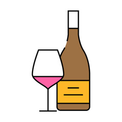 pinot noir red wine line icon vector. pinot noir red wine sign. isolated symbol illustration