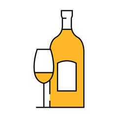 sauvignon blanc white wine line icon vector. sauvignon blanc white wine sign. isolated symbol illustration