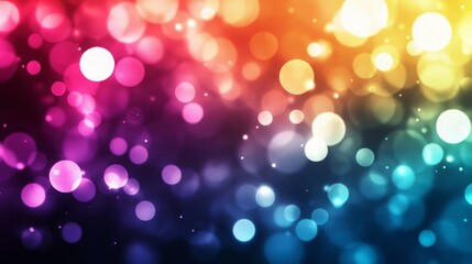 Obraz premium A mesmerizing display of vibrant lights with soft focus effects, creating an ethereal atmosphere. The interplay of colors and gentle blurs invites viewers into a dreamy, artistic realm