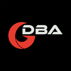 DBA letter logo design for your brand or company business. company logo ,rand, initial, finance logo, technology ,tech , marketing, fashion, education, industry, sport etc