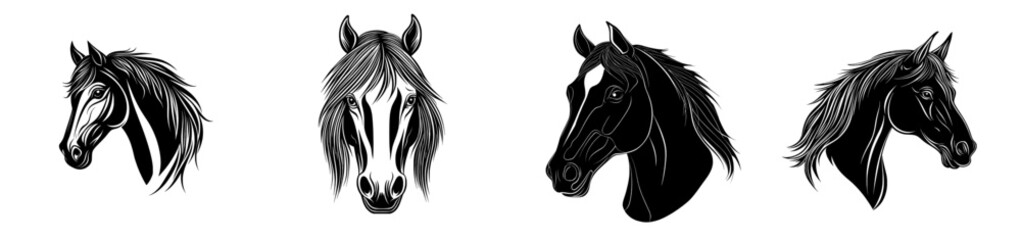 Minimalist and Simple Horse Silhouette - Modern Illustration