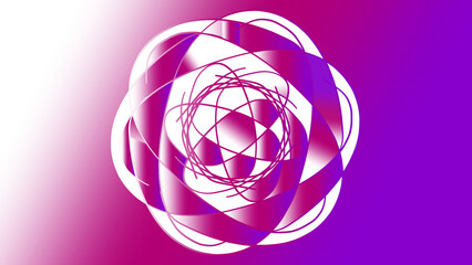 Naklejka premium Abstrakte Illustration in pink und lila. Dekorativ, modern