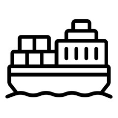 cargo ship icon
