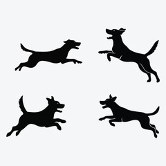 dog silhouette pet silhouette