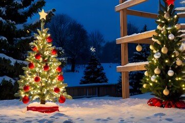 merry christmas decoration background