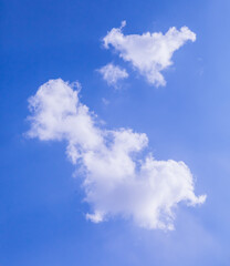 Beautiful blue sky with white clouds