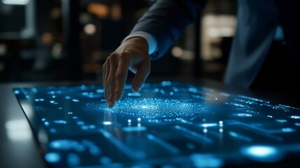 Modern offices now rely on advanced technology as employees engage with digital interfaces, highlighting the shifts transforming traditional workplaces into more innovative, efficient spaces