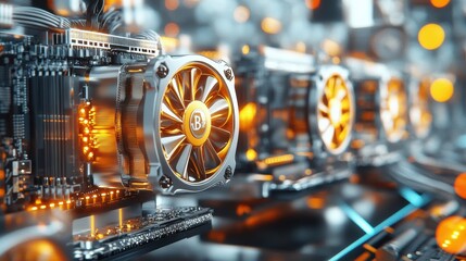 Dynamic GPU Mining Rig in Action