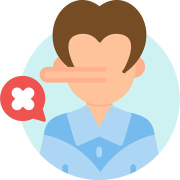 Lying icon