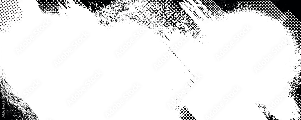 Poster background for text. isolated grunge traces banners set. black paint. abstract splatter grunge with 