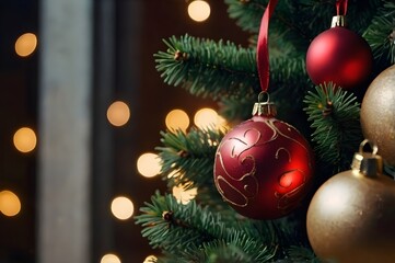 Fototapeta premium merry christmas decoration