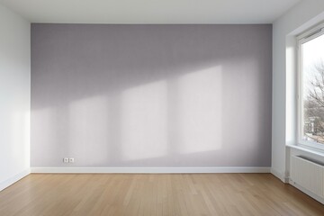 Bright empty modern room