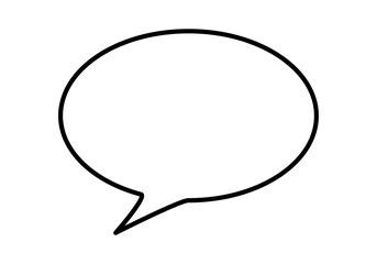 Icono negro de bocadillo de hablar vacío