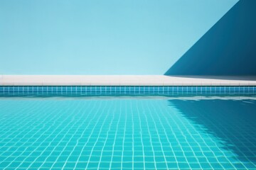 Obraz premium Underwater pool outdoors architecture refraction.