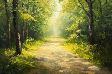 Obraz premium Abstract oil painting illustration background created with Generative AI