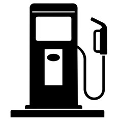 Gas Pump Silhouette vector illustration