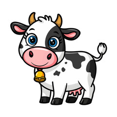 funny cow cartoon