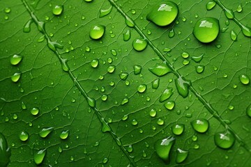 Leaf texture green backgrounds raindrop.