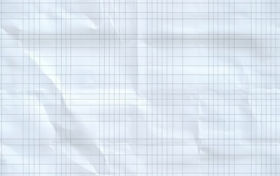 Closeup view of a ruled grid graph paper background in blue and white