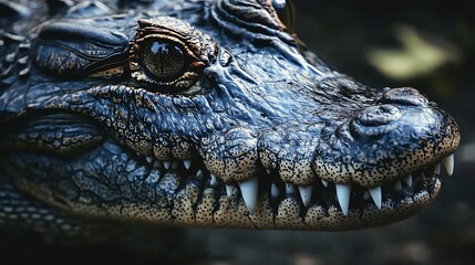 Fototapeta premium Close up of Alligator s Jaw and Teeth