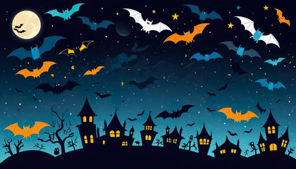 halloween night background
