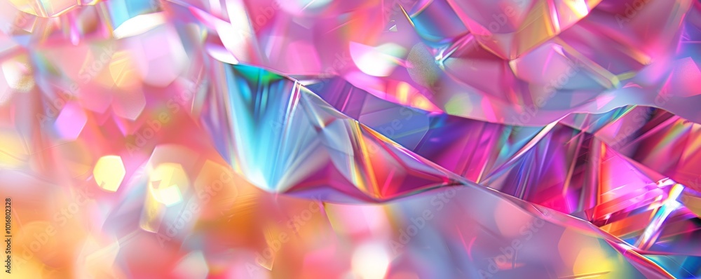 Fototapete a vibrant abstract background featuring colorful refracted light patterns and shimmering textures, p