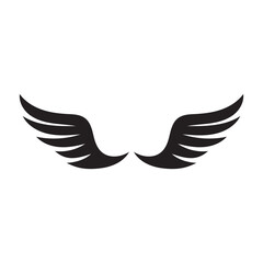 Wing black logo eagle falcon