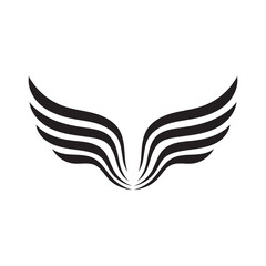 Wing black logo eagle falcon