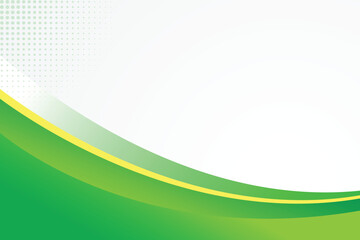 Abstract green wave background or creative green backdrop design template