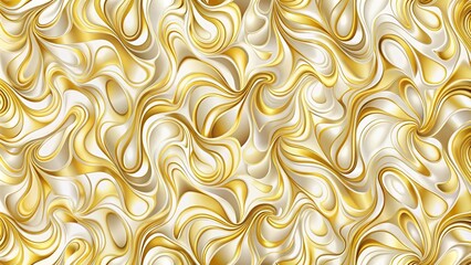 abstract white and gold seamless background, high angle view