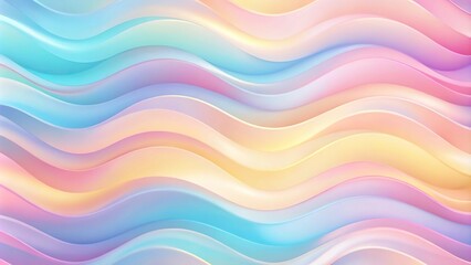 Obraz premium abstract wave background in soft pastel pink blue yellow colors High Angle