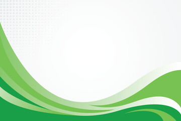 Abstract green wave background or creative green backdrop design template
